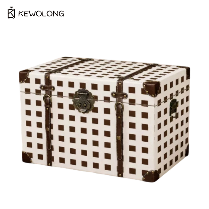 Vintage houten opbergdoos met  - Retro Vintage Trunk Suitcase recensie en prijs