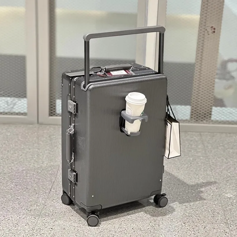 Reiskoffer met brede handgreep - Aluminum Frame Carry On Luggage recensie en prijs