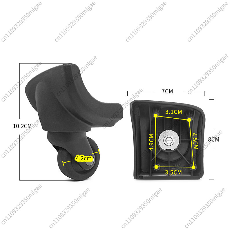 Bagagewisselwiel ZD244 BW039,  - Silent Replacement Luggage Wheels recensie en prijs
