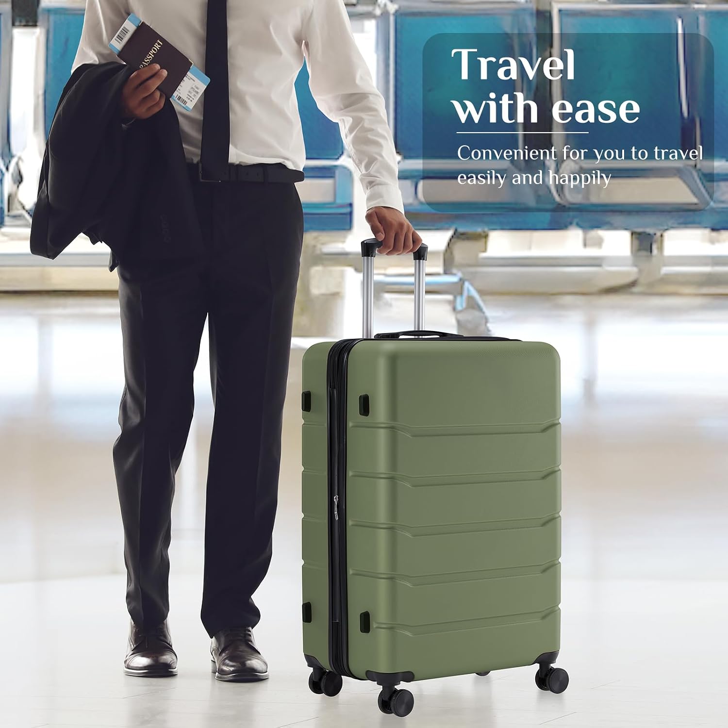 28 inch handbagage, harde ABS- - Expandable Hard Shell Luggage Set recensie en prijs