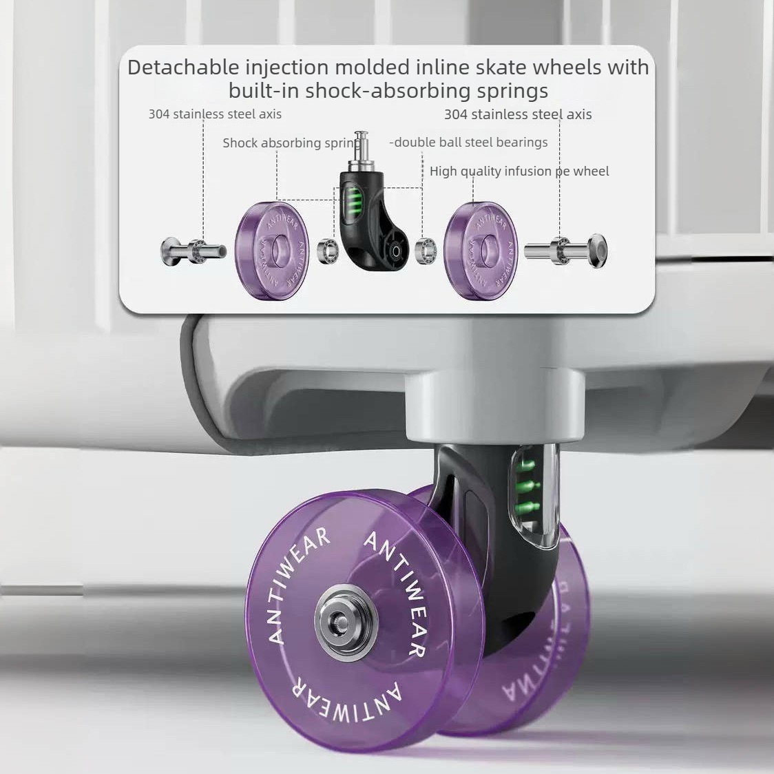 Reiskoffers met wielen, handba - Aluminum Frame Carry On Luggage recensie en prijs