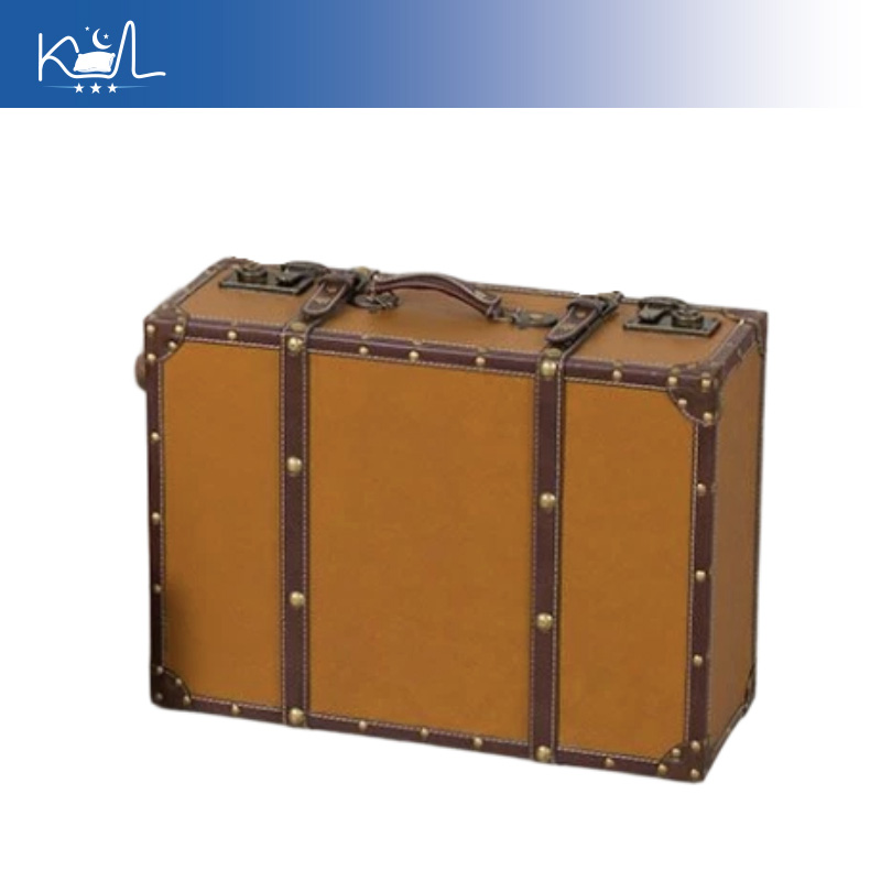Vintage oranje decoratieve kof - Retro Vintage Trunk Suitcase recensie en prijs