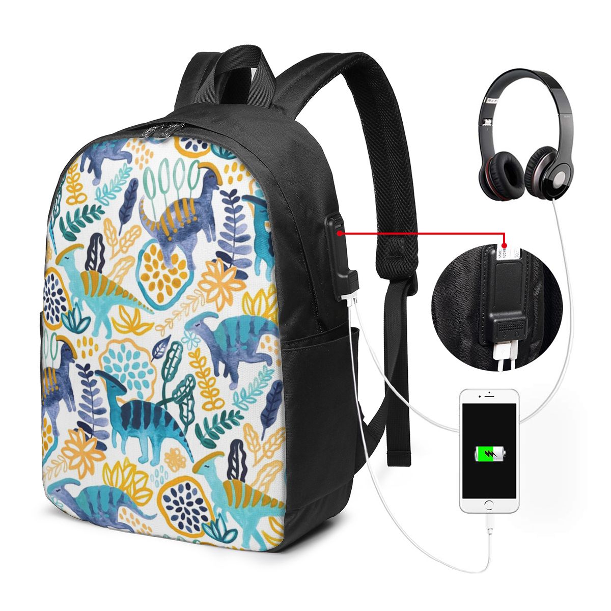 Gouache Parasaurolophuses Rugz - Travel Bags recensie en prijs